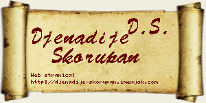 Đenadije Skorupan vizit kartica